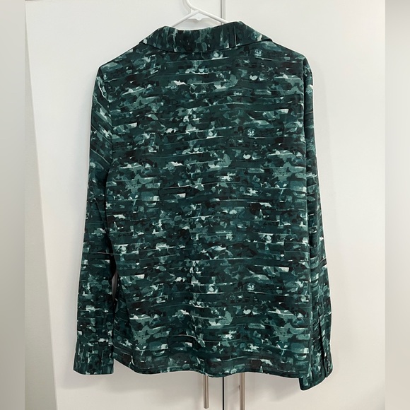 Calvin Klein Green and White Button Down Shirt Sz L - Picture 2 of 9